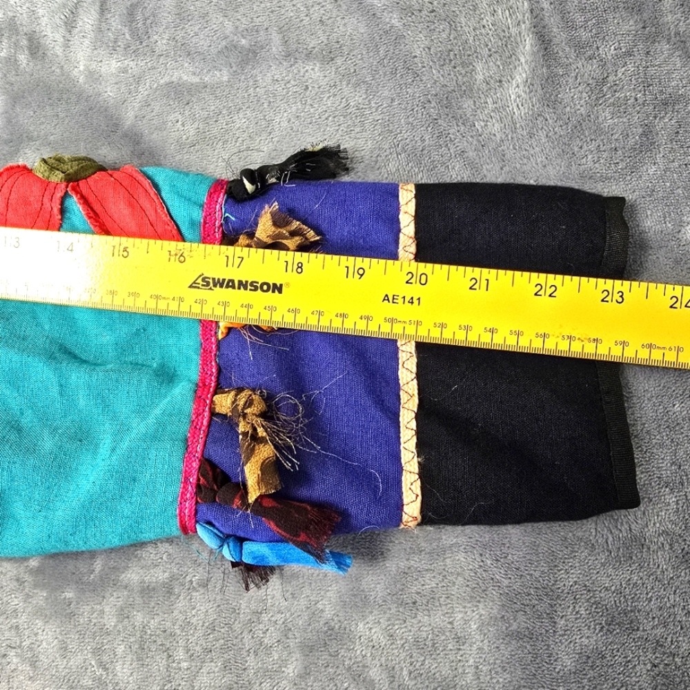 VTG Allure Patchwork Art to Wear Artsy Womens Jacket Size L Boho Chic Cottage - Picture 5 of 13